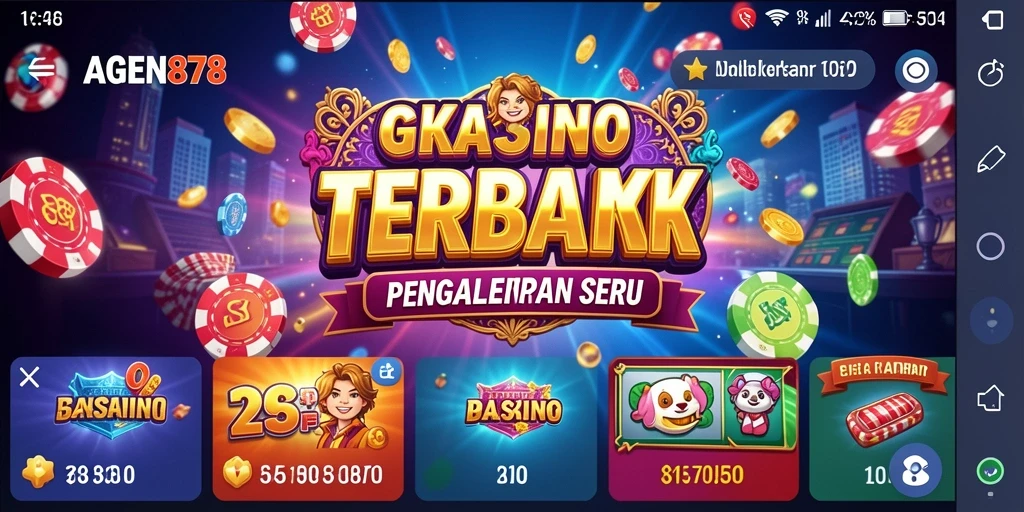 Screenshot gameplay AGEN878 yang menunjukkan keseruan permainan kasino.