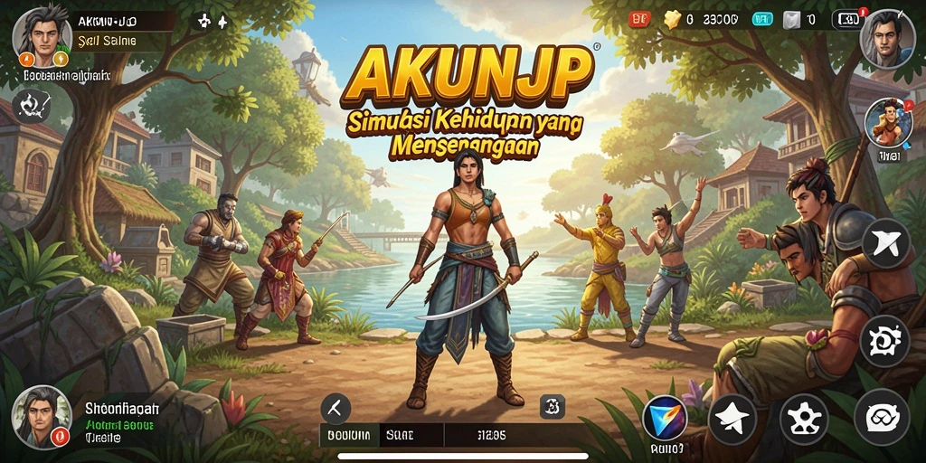 Gameplay menarik dari AKUNJP yang penuh dengan simulasi kehidupan.