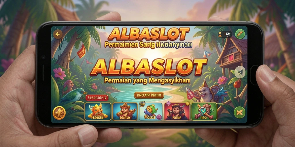 Tangkapan layar gameplay ALBASLOT menunjukkan keseruan bermain santai.