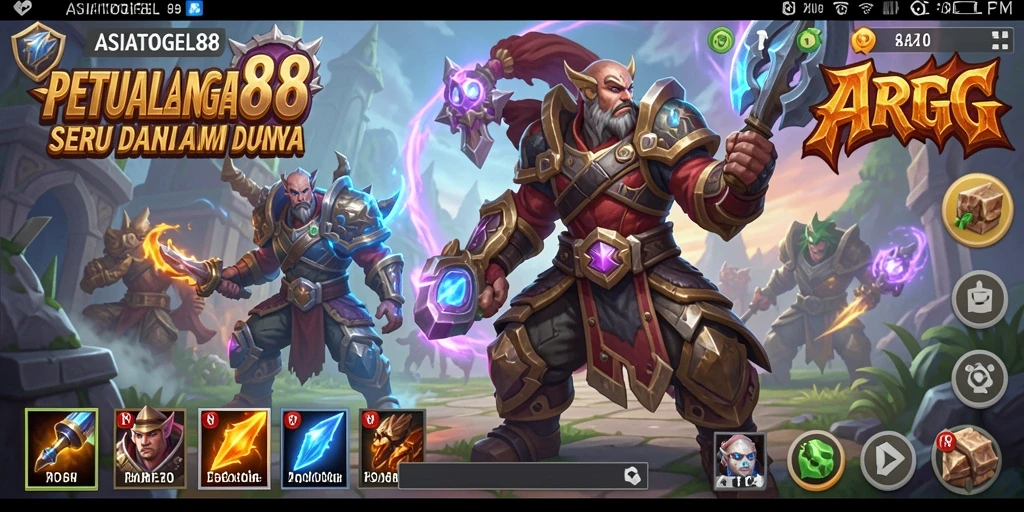 Screenshot ASIATOGEL88 menampilkan pertempuran seru dengan grafis menakjubkan.