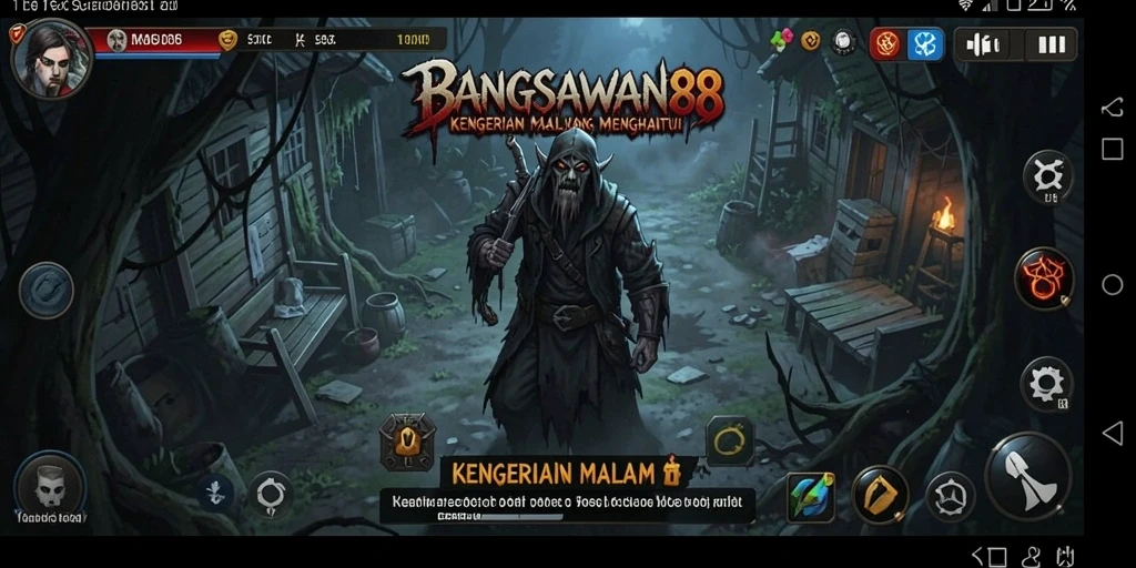 Screenshot gameplay menakutkan dalam BANGSAWAN88.