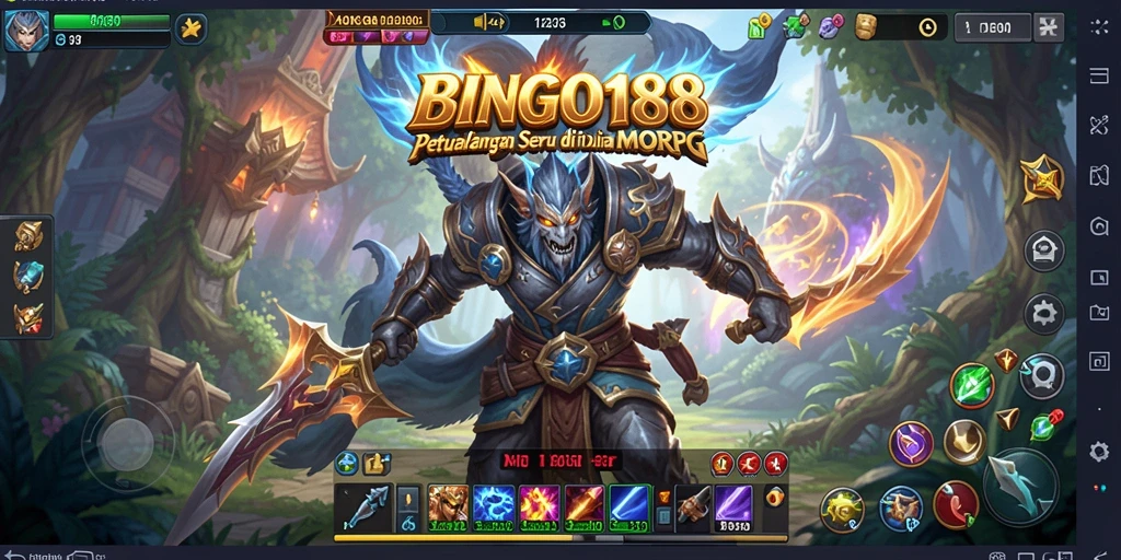 Tampilan gameplay menarik dari BINGO188 dalam dunia MMORPG.