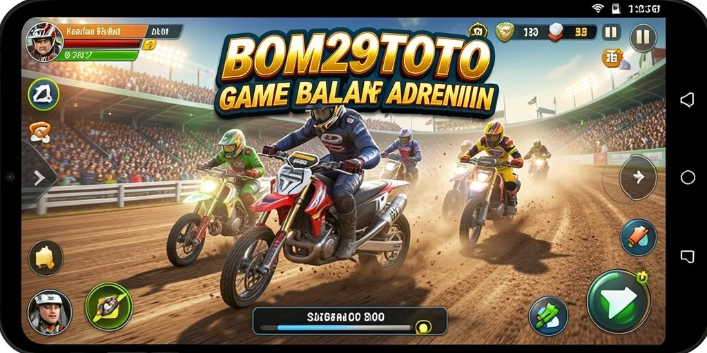 Tampilan gameplay balap yang mendebarkan di BOM29TOTO.
