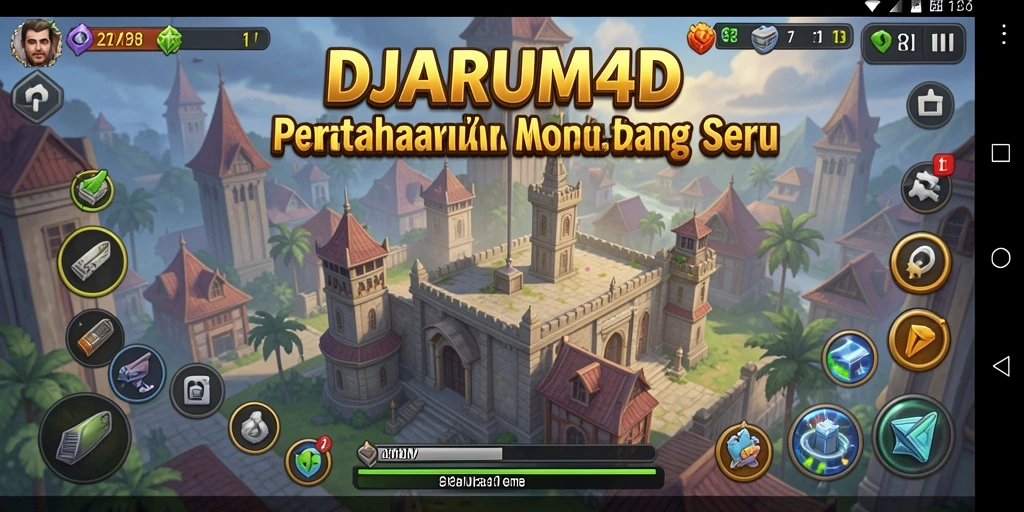 Tangkapan layar DJARUM4D menampilkan aksi seru dalam permainan Tower Defense.