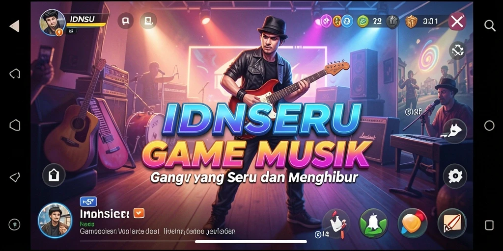 Tampilan gameplay IDNSERU yang menarik dan penuh warna.