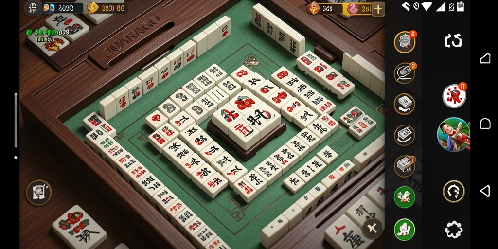 Screenshot utama JUARAGO menampilkan gameplay Mahjong yang seru dan menantang.
