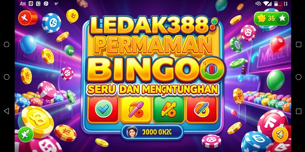 Tampilan gameplay menarik dari LEDAK388 dengan elemen Bingo.