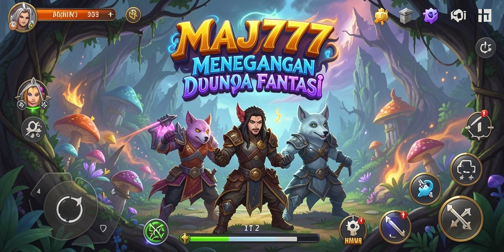 Screenshot gameplay MAJ777 menampilkan petualangan seru di dunia fantasi.