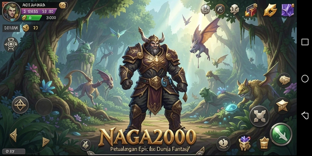 Tampilan gameplay <strong>NAGA2000</strong> yang mendalam dan penuh aksi.