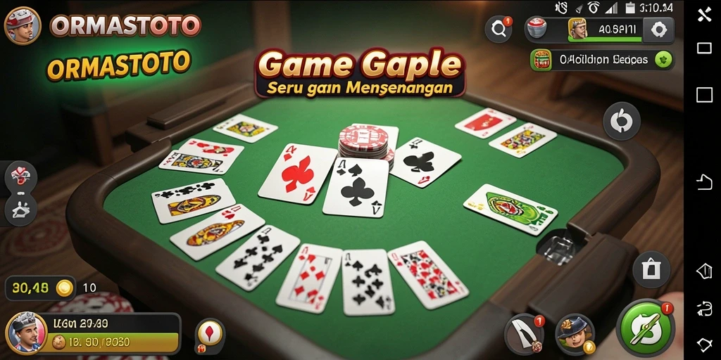 Tampilan gameplay seru dan interaktif di ORMASTOTO.