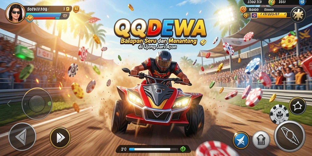 Tampilan gameplay seru dari QQDEWA yang menggugah adrenalin.
