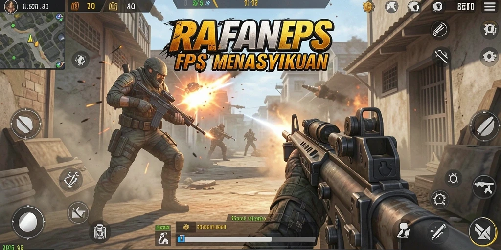 Tampilan seru dari gameplay RAFA88 dengan aksi FPS yang mendebarkan.