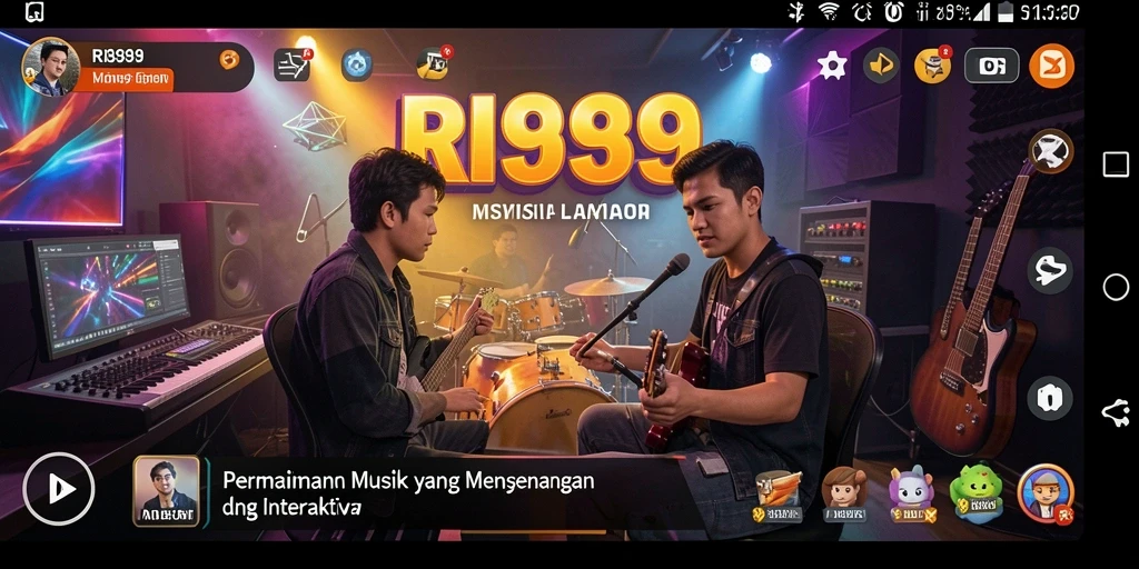 Tampilan interaktif dan seru dari gameplay RI889 yang menantang para pemain.