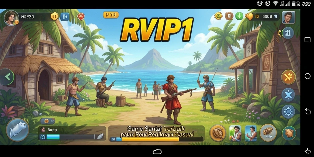 Tangkapan layar utama menampilkan gameplay seru dan menyenangkan dari RVIP1.