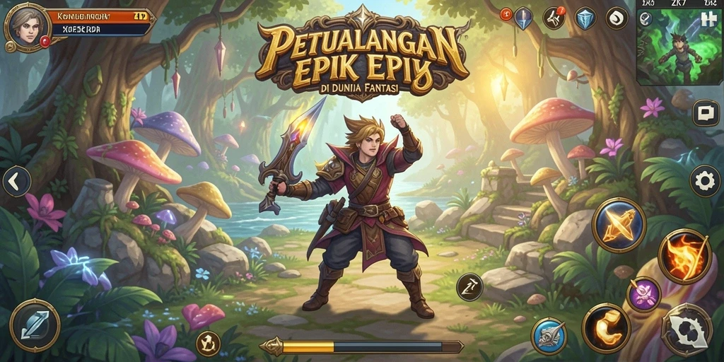 Screenshot ZK7 menampilkan aksi mendebarkan dalam pertarungan RPG.
